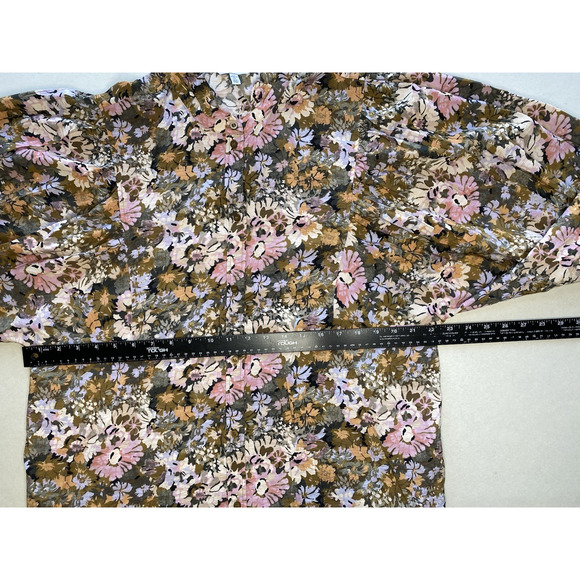 & Other Stories Shirt Womens Size Large Frill Collar Blouse Puff Peasant Sleeves - Picture 9 of 11